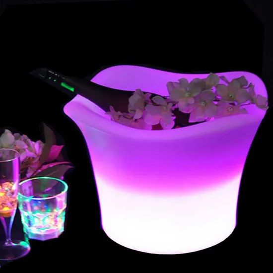 植物用の大きな正方形の照明付きフラワーポットLEDガーデンプラスチックフラワーポット