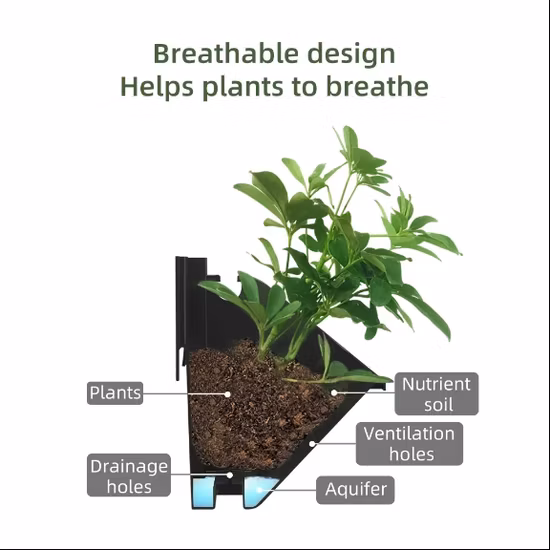 垂直水耕栽培用吊り下げ植木鉢
