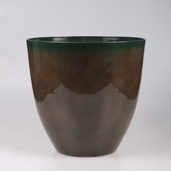 工場供給の古典的な屋内および屋外の装飾的なプラスチック製の丸い植木鉢がカスタマイズされました